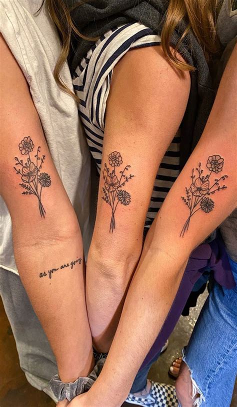 30 Beautiful Flower Tattoo Ideas Best Friends Flower Tattoos I Take