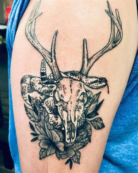 30 Deer Skull Tattoo Design Ideas For Your Body December 2020