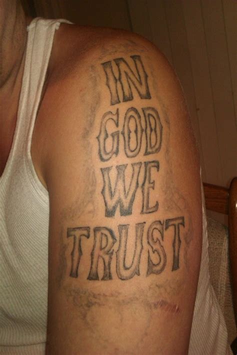 30 Expressive In God We Trust Tattoo Designs For Men Entertainmentmesh