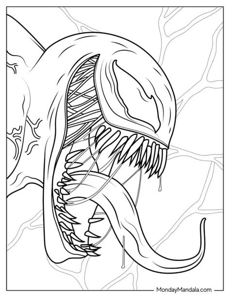 30 Free Venom Coloring Pages For Kids Free Download Thecoloringpage