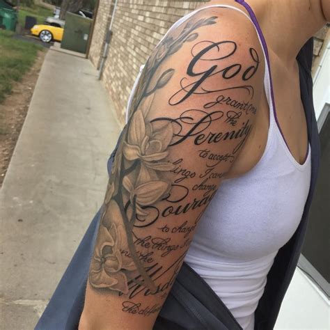 30 Inspiring Serenity Prayer Tattoo Designs Serenity Courage And