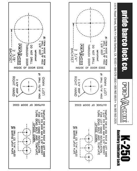 30 Kwikset Deadbolt Installation Template