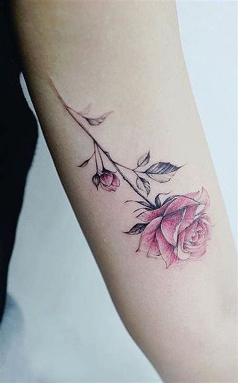 30 Simple And Small Flower Tattoos Ideas For Women Rose Tattoo On