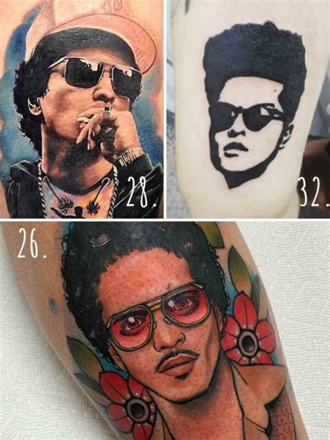 33 Bruno Mars Tattoos For Music Lovers Tattoo Glee