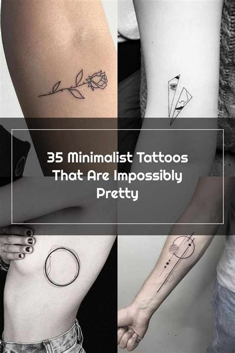 35 Minimalist Tattoos That Are Impossibly Pretty Pretty Tattoos