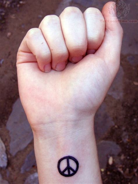 36 Attractive Peace Wrist Tattoos