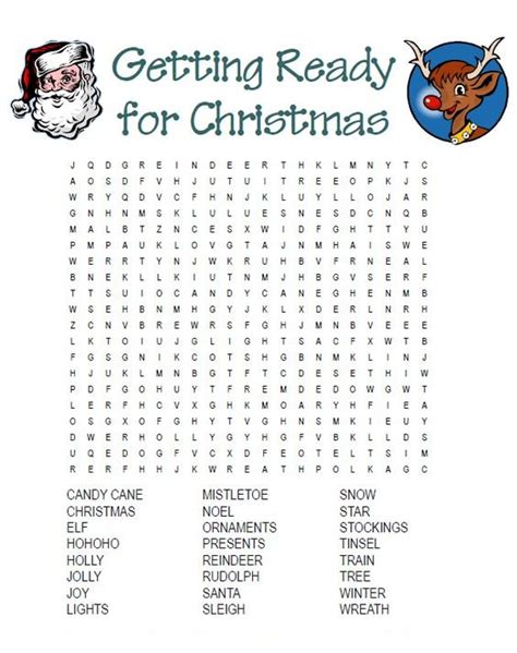 36 Printable Christmas Word Search Puzzles Kitty Baby Love