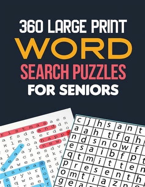 360 Large Print Word Search Puzzles For Seniors Word Search Brain Workouts Word Searches To Challenge Your Brain Brian Game Book For Seniors In This Christmas Gift Idea Paperback Walmart Com