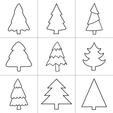 37 Christmas Tree Templates In All Shapes And Sizes