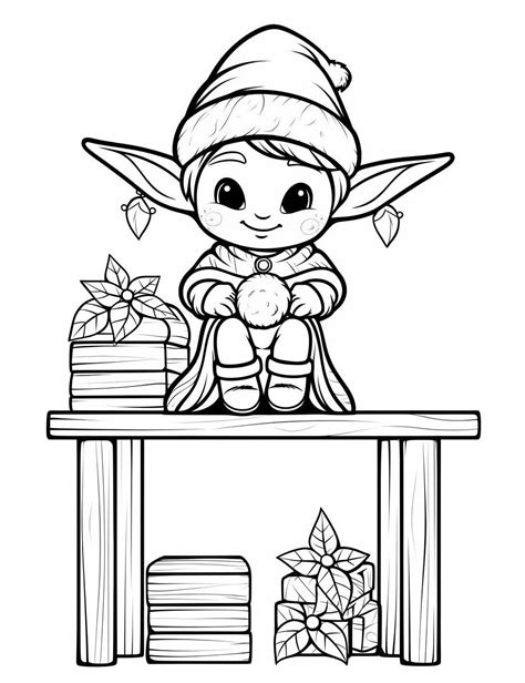 38 Stunning Elf Coloring Pages For Kids And Adults Our Mindful Life