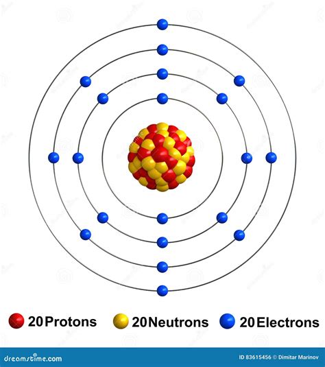 3D Bohr Model Of Calcium