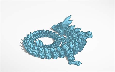 3D Design Articulated Gem Dragon Tinkercad