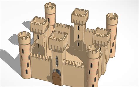 3D Design Basic Castle Tinkercad