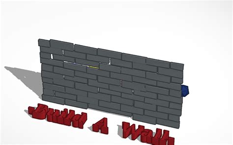 3D Design Build A Wall Tinkercad