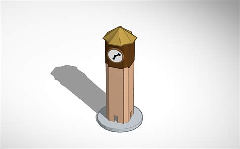 3D Design Clock Tower Tinkercad