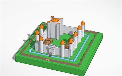 3D Design Medieval Castle Tinkercad