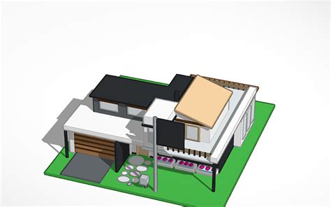 3D Design Modern House Tinkercad