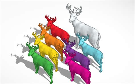 3D Design Rambow Deer Tinkercad