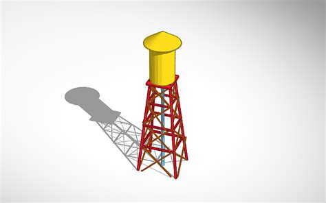 3D Design Water Tower Sample Tinkercad