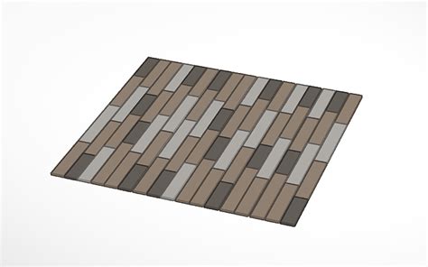 3D Design Wooden Floor Tinkercad