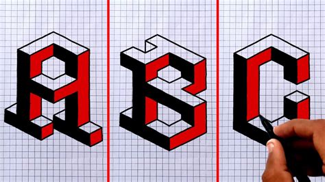 3D Letter Drawing Tutorial