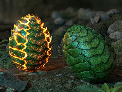 3D Model Dragon Egg 02 Cgtrader