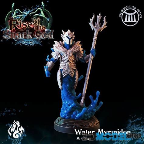 3D Model Water Myrmidon Sculpture