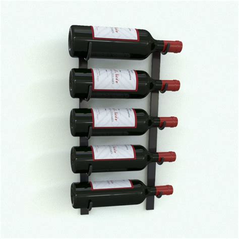 3D Model Wine Bottle Wall Mounted Rack Bbee3d Get A Subscription