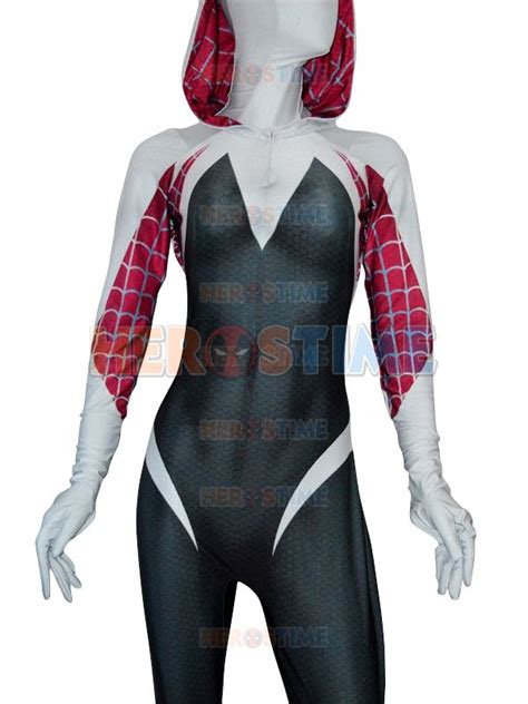 3D Print Spider Gwen Stacy Spandex Lycra Zentai Spiderman Kost M F R Halloween Und Cosplay