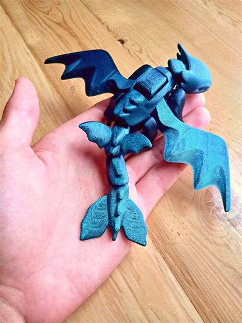 3D Printed Articulated Dragon Toothless Etsy