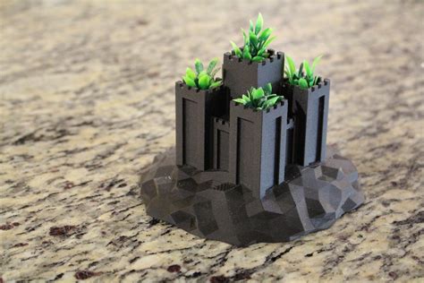 3D Printed Castle Planter Tinkercad 8 Steps With Pictures