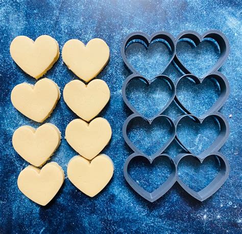 3D Printed Heart Shaped Cookie Cutter Etsy Heart Shaped Cookie