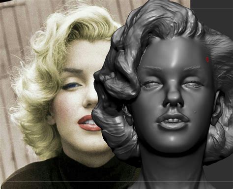 3D Printed Marilyn Monroe 3D Print Bust By Am15 Pinshape