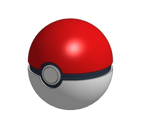 3D Printed Pokeball Opens And Closes By Spragclutch Pinshape