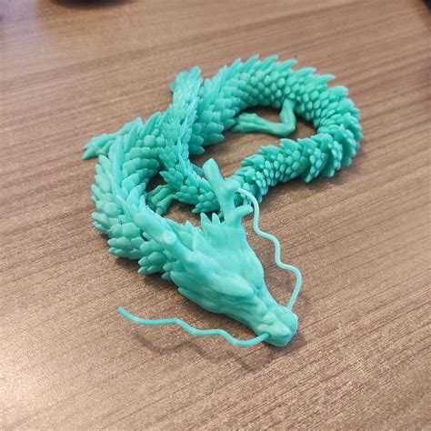 3D Printer Articulated Dragon Made With Creality Ender 5 Cults