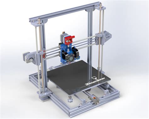 3D Printer Model 3D Cad Model Library Grabcad