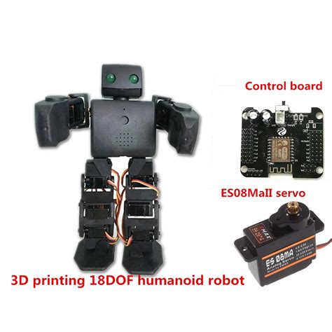 3D Printing 18Dof Rc Robotic Humanoid Robot With Wireless Controller