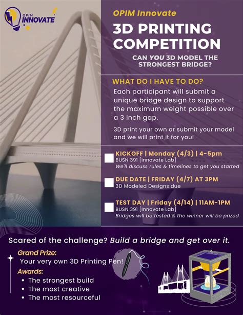 3D Printing Competition Opim Innovate