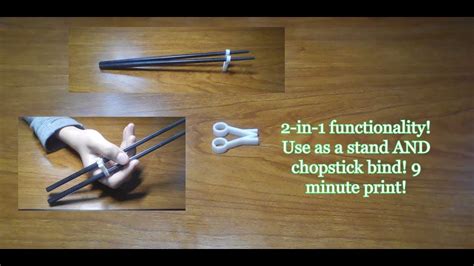 3Dprinted Chopstick Helper Youtube