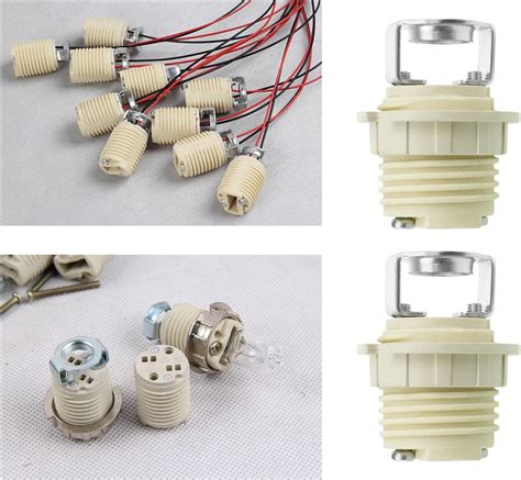 3Pcs G9 Lamp Holder With Bracket G9 Threaded Ceramic Halogen Socket