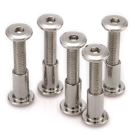 4 15Aud M6 Nickel Plating Furniture Jointconnector Bolt Cap Nut