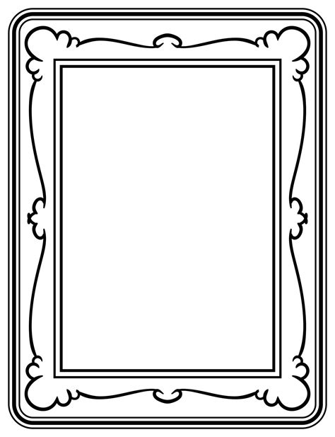 4 Best Images Of Free Printable 4X6 Picture Frame Borders Portrait