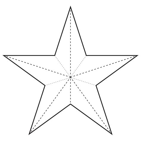 4 Best Images Of Star Cutouts Printable Printable Christmas Tree Star