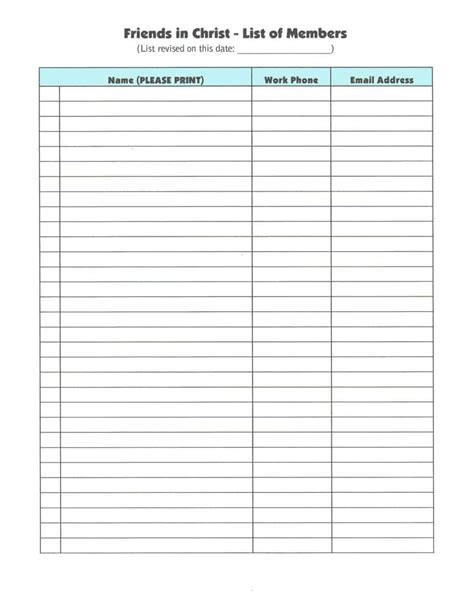 4 Free Sign Up Sheet Templates Word Excel Pdf Formats