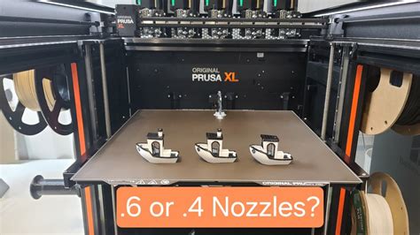 4 Nozzles On The Prusa Xl 5 Toolhead Benchy Test Youtube