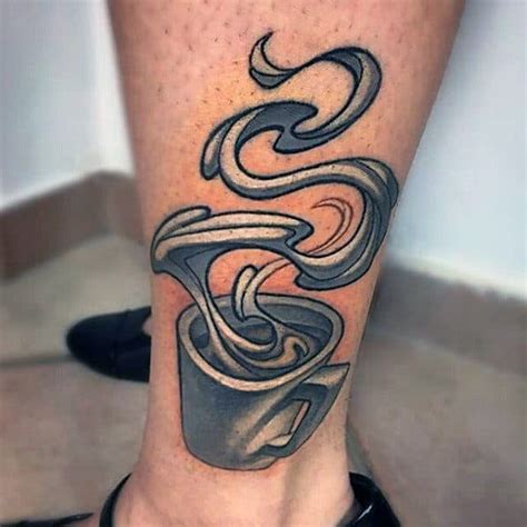 40 Coffee Cup Tattoo Designs For Men Java Ink Ideas