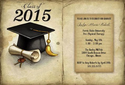 40 Free Graduation Invitation Templates Templatelab