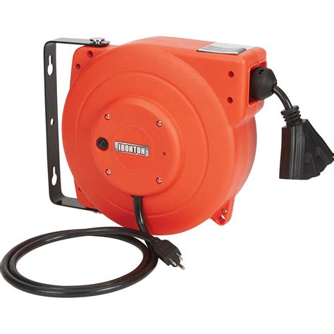 40 Ft Retractable Cord Reel With Triple Tap Retractable Cord