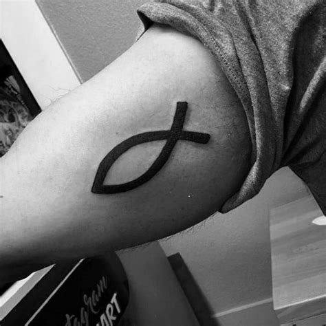 40 Ichthus Tattoo Designs For Men Jesus Fish Ink Ideas Tattoo