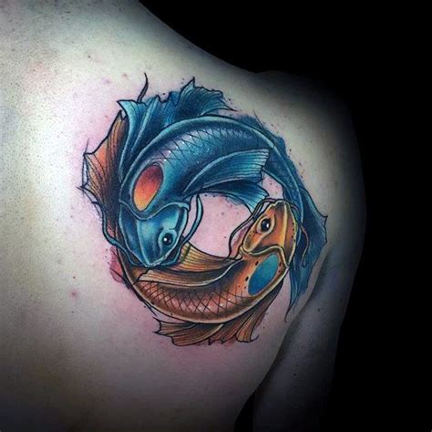 40 Japanese Yin Yang Koi Fish Tattoos For Men